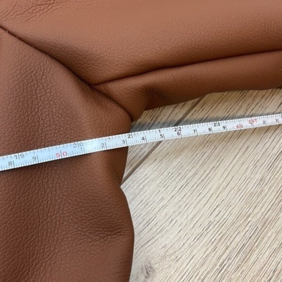 a.n.a. Brown Imitation Leather Coat with Faux Fur Size Large NWT - Picture 13 of 14